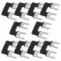 TB2502 400V 10A 2 Postions Fork Type Pre Insulated Terminal Stripe 10 Pcs