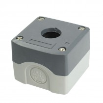 Gray Plastic 22mm Dia Hole Push Button Switch Control Station Box