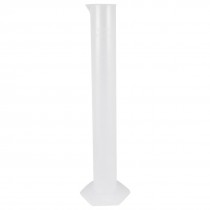 12inch High 250mL Capacity Liquid Measuring Tool Clear White Graduated Cylinder