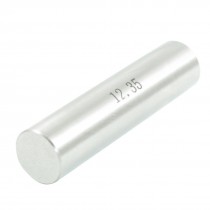 12.35mm Diameter Tungsten Carbide Plug Pin Gage Gauge w Plastic Case
