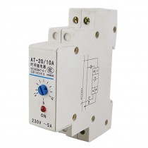 0.1-10s DIN Rail Mechanical Programmable Timer Switch 220V AC 5A Time Relay