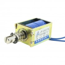 DC 12V 1A Push Pull Type Open Frame Solenoid Electromagnet 10mm 2N 0.4LB