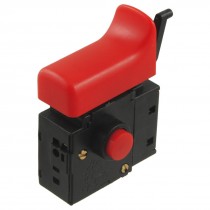 Lock on Speed Control AC Trigger Switch Black 250V 6A for Bosch