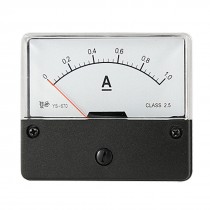 Rectangle Panel DC 1A Analog Ammeter Amper Meter Gauge