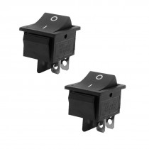 16A 250VAC 20A 125VAC 2Position 4Pin ON/OFF DPST Boat Rocker Switch 2 Pcs
