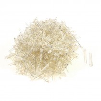 1000 Pcs 2.2-3.2VDC 20mA 2 Pin Terminal 3mm F3 Blue LED Light Emitting Diodes