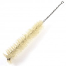 Twist Metal Handle Laboratory Test Tube Cleaning Brush Beige