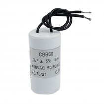 CBB60 SH Polypropylene Film Motor Capacitor 3uF AC 450V