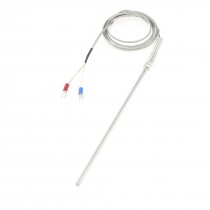 K Type 800 Degree Celsius Spring Load 20cm Long Probe Thermocouple Sensor 2m