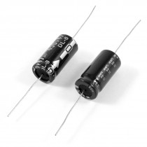 16mm x 32mm 450V 47UF 105C Axial Aluminium Electrolytic Capacitor 2 Pcs