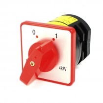 AC 380V 20A 4KW 2 Positions 2NO+2NC Latching Rotary Universal Changeover Switch