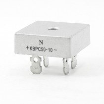 KBPC50-10 1KV 50A Single Phase Bridge Rectifier Half Wave Silver Tone