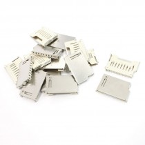 15 Pcs Pull Out Type SD Memory Card Sockets Connectors 16mm Length