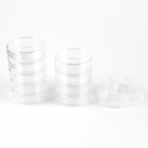 Chemical Experiment 38mm Dia Rounded Shape Cell Culture Dish Clear 10 Pcs