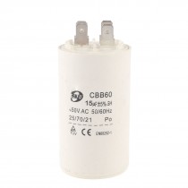 CBB60 15uF 450VAC Polypropylene Film Air Conditioning Motor Run Capacitor