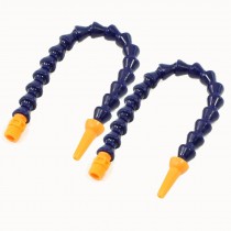 12mm Thread Adjustable Water Oil Coolant Pipe Hose 28cm Length 2 Pcs