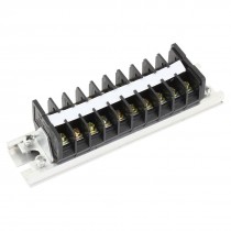 660V 15A Double Rows 10P 10 Positions Barrier Strip Screw Terminal Block