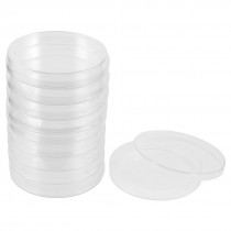 10 Pcs 90mm Diameter Cylinder Shape Clear Plastic Cell Culture Dish