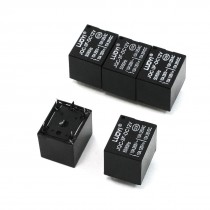 PCB Mount Black DC 12V 50/60Hz Frequency Coil Electromagnetic Relay 5 Pcs