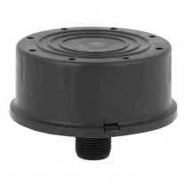 16mm Thread Dia Threaded Black Plastic Compressor Muffler