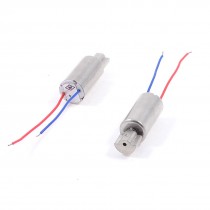 2 Pcs DC 1.3V 6mm x 12mm Mini Coreless Vibration Motor for Model Aircraft Toy