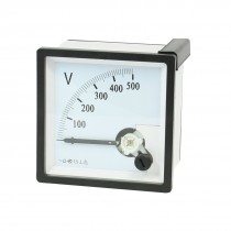 AC 0-500V Zero Setting Square Dial Panel Analog Voltage Meter Voltmeter