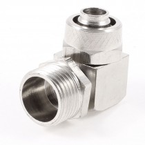 16mm Male Thread L Shaped Quick Joint Connector for 8mmx12mm Air Hose