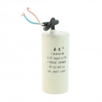 CBB60 AC 450V 30uF Cylindrical Non Polar Motor Capacitor for Washing Machine