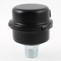 20mm Threaded Dia Air Compressor Admitting Port Muffler Silencer Black