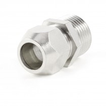 10mm x 3 8" PT Male Threaded Metal Adapter Hose Quick Joint Adapter Silver Tone