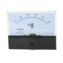 DC 0-100mA Fine Tuning Dial Panel Rectangle Analog Ampere Meter Amperemeter