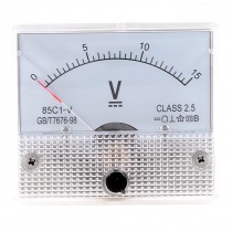 85C1-V DC 0-15V Rectangle Analog Panel Volt Meter Voltmeter Gauge