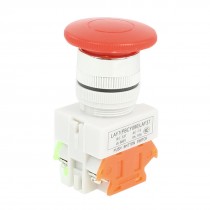 AC660V 10A 1NO 1NC DPST Red Mushroom Head Momentary Push Button Switch