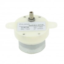 27RPM DC 12V 2 Wires Gear Box Electric Speed Reduce Motor