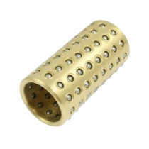 19mm x 50mm Gold Tone Brass Ball Bearing Cage Bushing Retainer