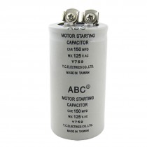 Cylinder 150MFD 125VAC Motor Starting Capacitor New