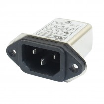 IEC 320 C14 Male Socket Panel Mount Power Line EMI Filter CW1D-10A-T