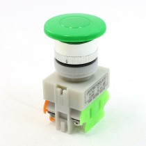 NO/NC Green Sign Mushroom Emergency Stop Pushbutton Switch Red Ui 660V 10A