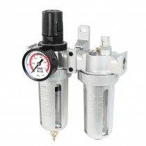 SFR-400 Air Source Treatment Filter Regulator Lubricator Combination Two Unit