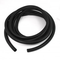 16.7Ft Length 13/16" Outer Diameter Plastic Split Loom Tubing Black