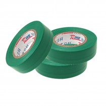 3 Pcs Green Adhesive Electrical Installation PVC Plastic Tape