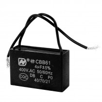 CBB61 4uF AC 400V Rectangle Non Polar Motor Running Capacitor