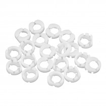 White Plastic 0.7" O.D. Driller Washer for Hitachi Drill Machine 20Pcs