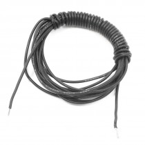 Black 22AWG Model 2.26mm Outer Diameter Electrical Silicone Wire 3Meter