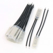 12Pcs Stainless Steel Shield Temperature Switch 55 Degree Celsius NC KSD9700