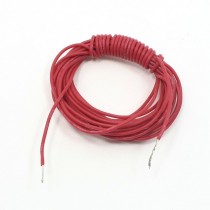 3 Meter 24 Gauge Silicone Resin Wire Cable Red for Home Appliance