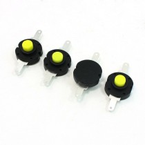 Flashlight Electric Torch 2 Pin Latching Action Push Button Switch 4 Pcs