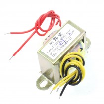 220V 50Hz Input to 9V 3W Output EI Core Double Phase Power Transformer