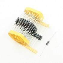 100 Pcs Axial Lead Cylinder Body Ferrite Beads Leads Black