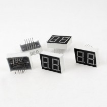 5 Pcs Common Cathode 10 Pin 2 Bit 7 Segment 0.56" Red LED Display Digital Tube